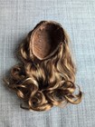 American Girl Lila Wig C Golden Brown Curly Hair Doll Custom Replacement