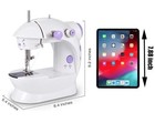 Mini Desktop Electric Sewing Machine Portable 2 Speed Held Household Tailor
