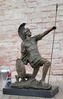 Bronze Sculpture Roman God Warrior Statue Signed Drouot Figurine Figure Art Deco