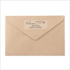 Clear Return Address Labels - Frosted Matte - 150 Custom Printed Labels - Heart