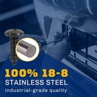 Stainless Steel Screws - Black Head  Oxidized Finish  pack Of 4 