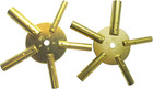 Universal Brass Clock Key For Winding Clocks 5 Prong Even   Odd Numbers