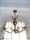 French Bronz - Brass Chandelier Lighting 3 Light Vintage Classic