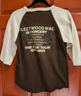 Vintage 1979 80 Fleetwood Mac Tusk Tour Baseball Jersey Brown cream Very Clean 