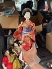 Japanese Kimono Dolls Lot  geisha Style  With Stands  Assorted