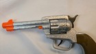 Vintage Plastic Toy Round Cap Gun Pistol Takes Round Circular Caps