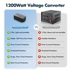 1200w Universal Travel Adapter Converter Step-down 220v To 110v  Only 2 Lbs