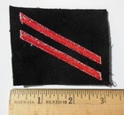 Authentic Us Navy Fireman 2nd Class  e-2  Rate Patch  Red Hashmarks  Post Ww2