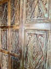 Vintage Carved Door Reclaimed Wood Rustic Farmhouse Sliding Barn Door 84x36