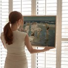 Seaside Children Wall Art Poster - Vintage Beach Scene Premium Quality