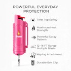 Burn Pepper Spray For Self Defense Police Strength Security 1 2oz Pink