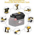 1pcs Battery Adapter Converter For Milwaukee 18v Lithium To Dewalt 20v Tools