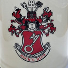 Beck   s Beer  5 Liter Ceramic German Bier Mug Hollow Handle 5  Tall