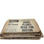 6 World War 2 Ii Newspapers 1941 44 45 Tokio Bombed Germany Invasion Eisenhower