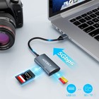 Sd Card Reader Usb C  Acksky Micro Adapter  3 0 Usb-c 3 0  Black