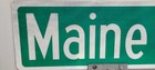 Maine St Street Sign Road Sign Collectible