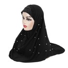 Ramadan One Piece Amira Hijab Muslim Women Hot Drilling Scarf Wrap Shawl Islamic
