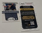 Zemgus Girgensons Signed Card Prizm Jsa Coa Ip Auto Buffalo Sabres Hockey Nhl A