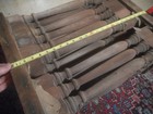 Antique Nos Set Of 40 Wooden Architectural Staircase Spindles  Vtg Estate Find