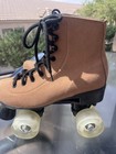 Womens Roller Skates Brown Clear Wheels Size 37