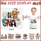 12 Sheets Christmas Iron On Transfers For T-shirts  Heat Transfers Decals Patche