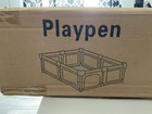 Baby Playpen Fence For Infants   Toddlers  Gray W carrying Bag   4 Toys