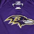 Baltimore Ravens Shirt Womens Small Nfl Purple Football Lace-up V-neck New 