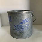 Vtg  Sears Roebuck Co Floating Minnow Bucket 10 Qt Galvanized Metal