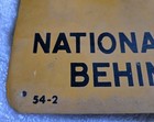 Vintage Original Metal United States Forest Service Property Boundary Sign 54-2