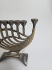 Hen Holon Israel Brass Menorah Hanukkah Candelabra Vintage Judaica Collectible