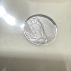 1971 Franklin Mint Solid Platinum First Step On Moon Eyewitness Mini-coin W  Coa