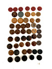 81 Vintage Tagua Nut Vegetable Ivory Buttons - Various Sizes   Shapes