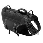 No Pull Tactical Dog Harness Reflective Military Pet Dog Molle Vest With Patch