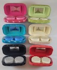 New Contact Lenses Mini Case Holder Mirror Compact Small Travel Size Portable