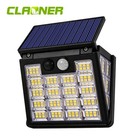 Solar Power Wall Light 160 Led Pir Motion Sensor Outdoor Security Garden Lamp
