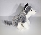 Animal Alley Toys R Us Realistic Husky Dog Gray Wolf Plush Stuffed Toy 12  Euc