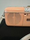 Vintage 1980s Sharp Radio Cassette Qt-50p Pink Peach Excellent W Cord   Strap