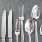 Christofle Aria 10pcs Silverplate Flatware Knife Fork Spoon Excellent
