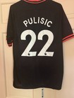 Chelsea Fc  22 Christian Pulisic 2019-20 Third Jersey Black Mens Xl  used 
