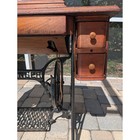 Antique Singer Sphinx 127 Treadle Sewing Machine 1918 Cast Iron 4 Drawer Cabinet