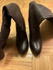 Brown Leather Slouchy Riding Boots