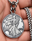 American Silver Eagle Coin Necklace 1 Oz  999 Silver 30  Box Chain Choose Year