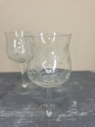 Set Of 3 Vintage 6 Oz  Princess House Wine  Floral Etched Glasses  6 5  Tall
