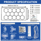 14 Hexagon Led Lighting Car Detail Garage Workshop Retail Light Honeycomb Hex Us