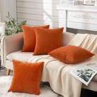 Decorative Square Throw Pillow Covers 18 x18  Inch Set Of 4  Super Soft Cheni   