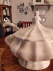Vintage White Soup Tureen With Ladle
