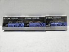 Tdk Sa Sound Master Sm 30 Blank Audio Cassette Tape  sealed  New Lot Of 3