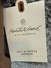 2x Hearth   Hand With Magnolia Short Stainless Steel Salt   Pepper Crank Grinder