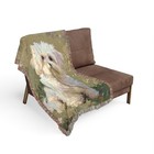 Maltese Dog Woven Throw Blanket