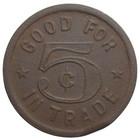 Drytown  Ca Frank Gazzero s Saloon G f 5   In Trade Token